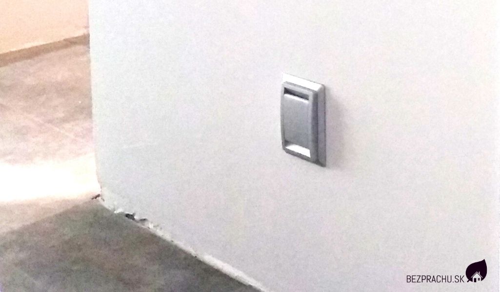 Správna montáž zásuviek pre centrálny vysávač - výsledok