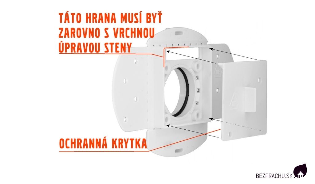 Správna montáž zásuviek pre centrálny vysávač - krok 1