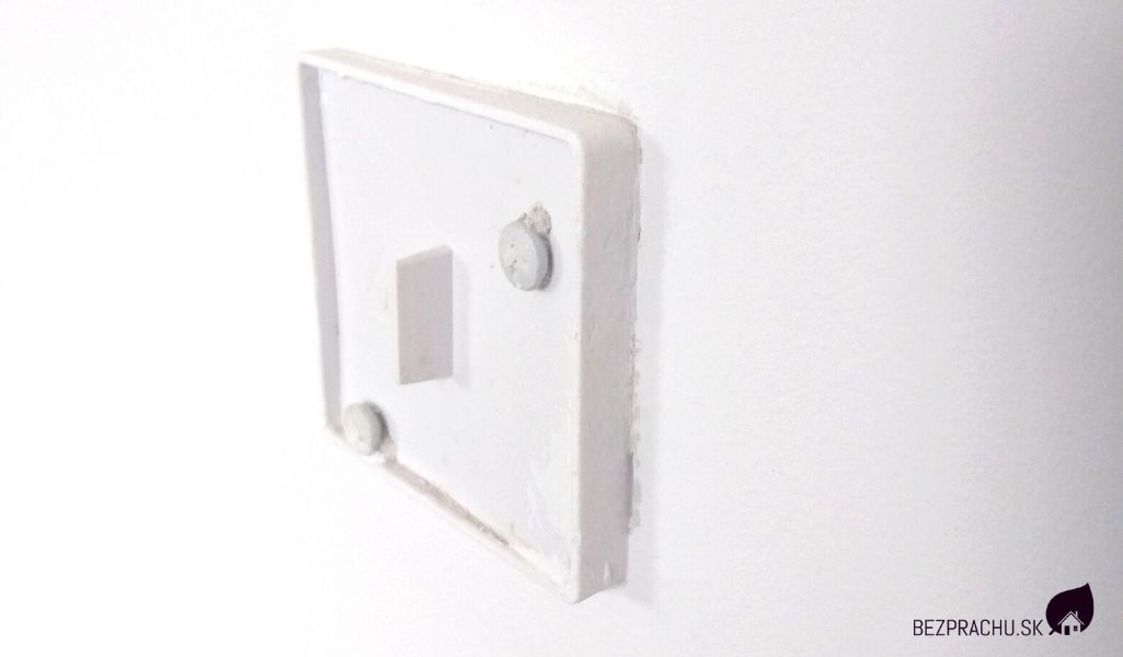 Správna montáž zásuviek pre centrálny vysávač - krok 3